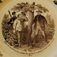 Série de 5 assiettes en faïence