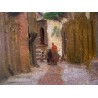 Paintings | Oil on wood, study from the Geneva School, Moinat SA  – Antiques and home décor