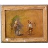 Paintings | Oil on wood, study from the Geneva School, Moinat SA  – Antiques and home décor
