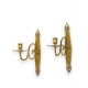 Paire d'appliques Directoire en bronze