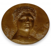 Bronze rond portrait de RESERL