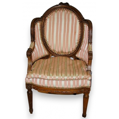 Bergère pour enfant style Louis XVI