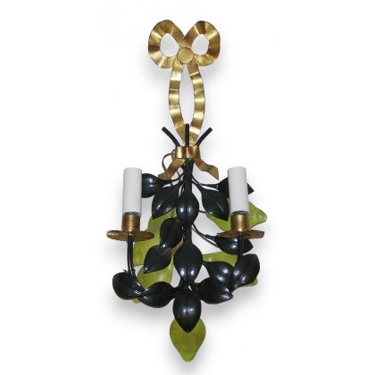 Painted sheet metal wall light by Moinat SA – Antiques and home décor