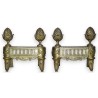  Paire de chenets Louis XVI "Glands" sur  Moinat SA  - Antiquités décoration