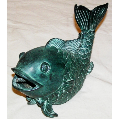 Goulot de fontaine en bronze \"Poisson\"