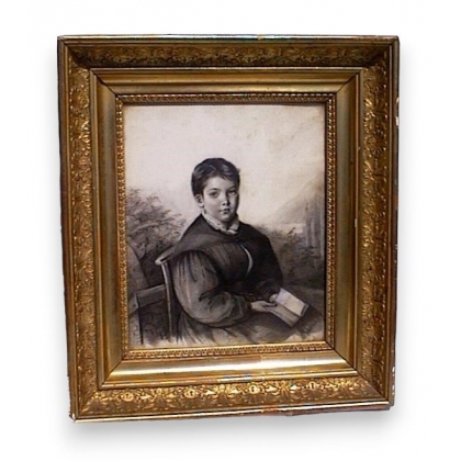 Pastel «Retrato de Constant François Paccard».  en Moinat SA  - Antigüedades y decoración -  Gouaches, acuarelas, pasteles