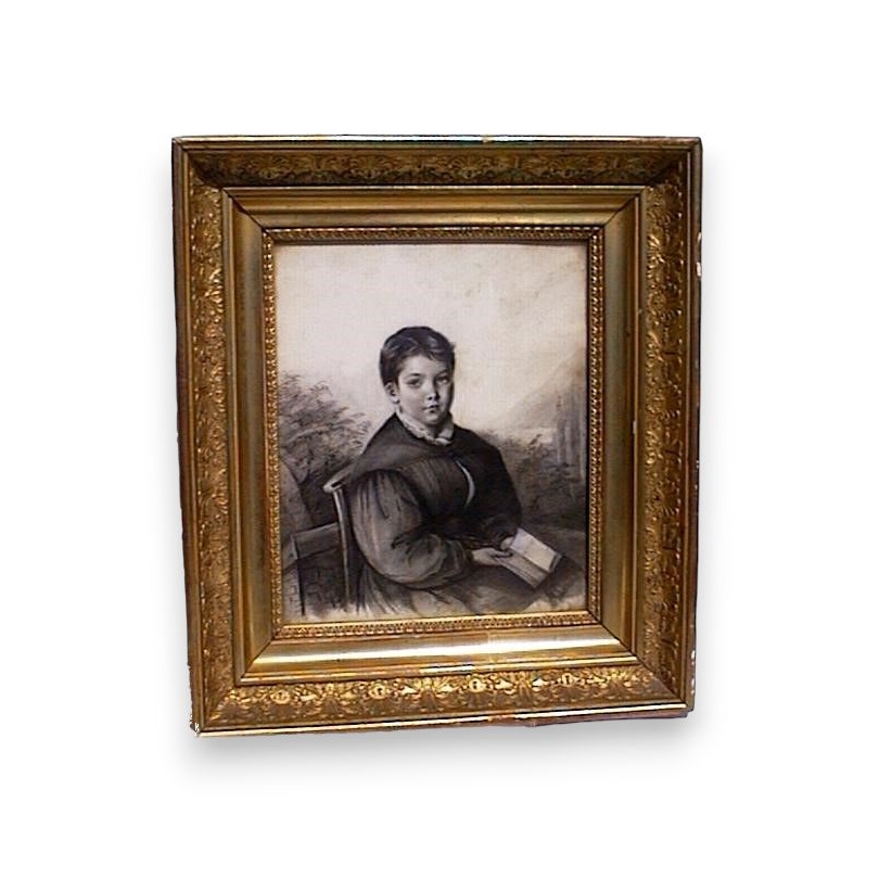 Pastel «Retrato de Constant François Paccard».  en Moinat SA  - Antigüedades y decoración -  Gouaches, acuarelas, pasteles