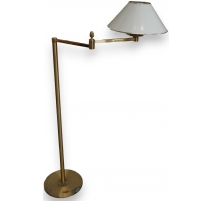 Lampadaire laiton avec abat-jour en tôle