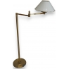 Lampadaire laiton avec abat-jour plissé