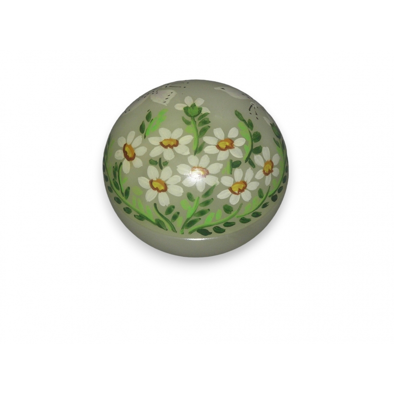 Glass box, painted with a ‘flower’ design, by Moinat SA – Antiques and decorative items
