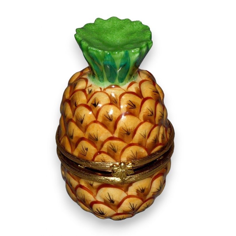 Porzellan-Tischuhr „Ananas“ von Moinat SA – Antiquitäten und Dekoration