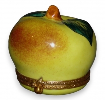 Pendulette ''Pomme avec feuillage'' en