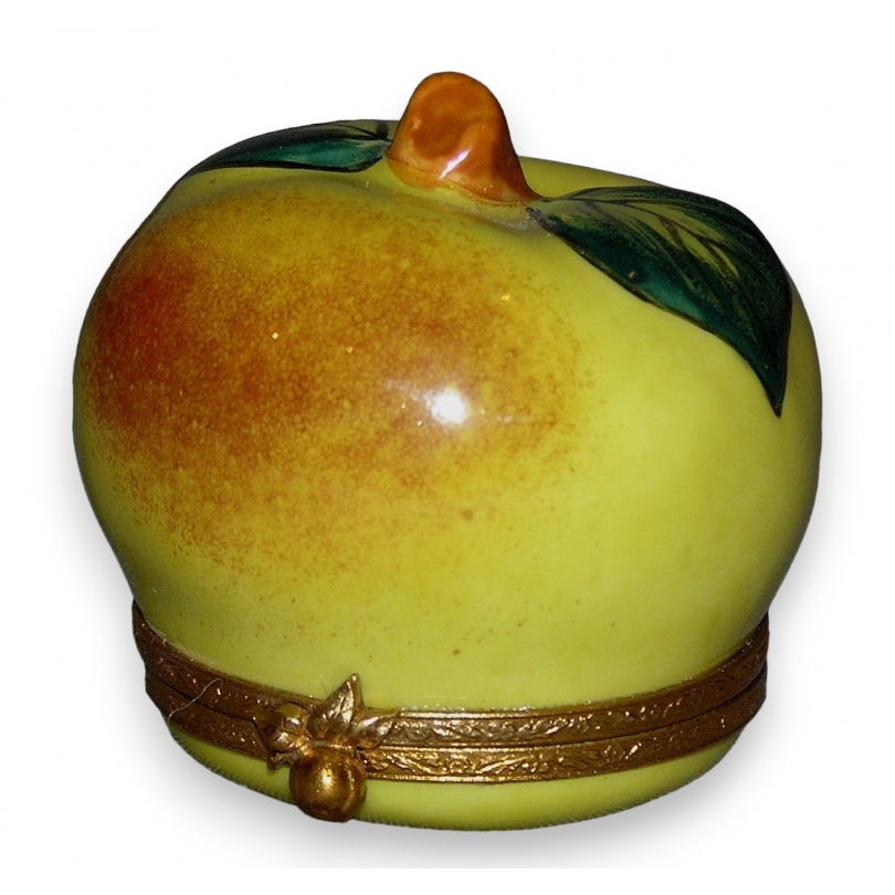 Pendulette ''Pomme avec feuillage'' en