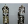  Paire de carafes, monture en argent sur  Moinat SA  - Antiquités décoration