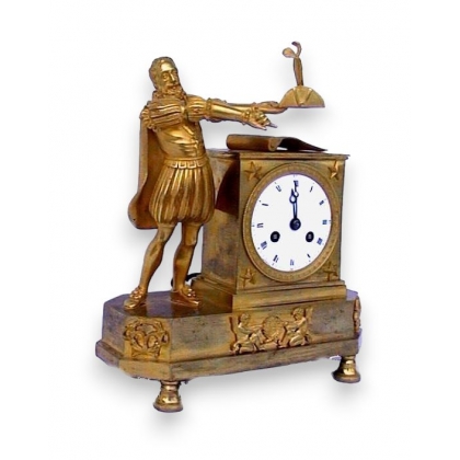Empire–Restoration-era clock. At  Moinat SA  – Antiques and home décor