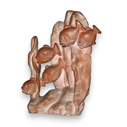 Sculpture en terre cuite \"Scalaires\"