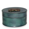 Green tin box from Moinat SA – Antiques and home décor