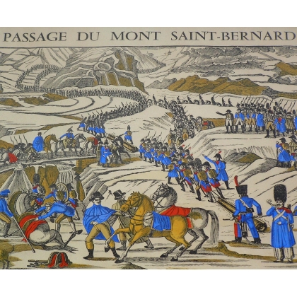 Lithografie „Passage du St-Bernard“ von EPINAL, Moinat SA – Antiquitäten und Dekoration – Stiche, Lithografien