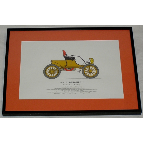 Radierung „OLDSMOBILE-Auto“ von Moinat SA – Antiquitäten und Dekorationsgegenstände – Radierungen, Lithografien