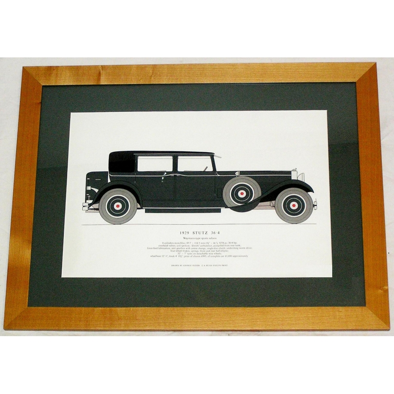 Gravure voiture STUTZ 
