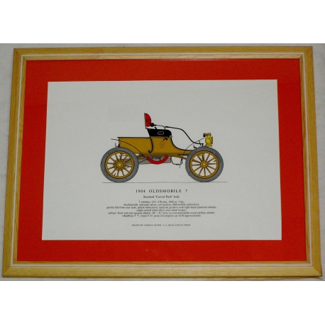 Radierung „OLDMOBILE-Auto“ von Moinat SA – Antiquitäten und Dekorationsgegenstände – Radierungen, Lithografien