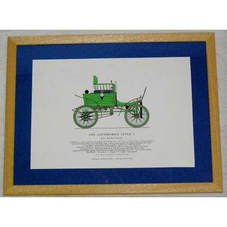 Radierung „Voiture LOCOMOBILE“ von Moinat SA – Antiquitäten und Dekorationsgegenstände – Radierungen, Lithografien