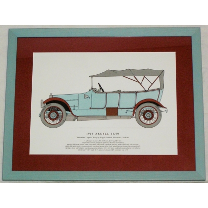Radierung „Voiture ARGYLL“ von Moinat SA – Antiquitäten und Dekorationsgegenstände – Radierungen, Lithografien