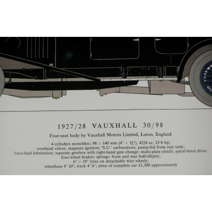 Engraving entitled ‘VAUXHALL Car’ by Moinat SA – Antiques and decorative items – Engravings, lithographs