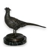 Faisan en bronze sur socle en marbre
