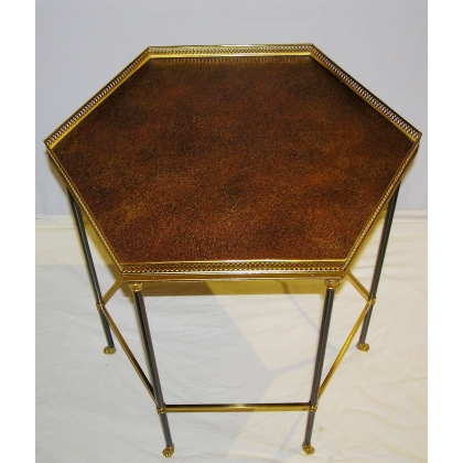 Hexagonal side table from  Moinat SA  - Antiques and home décor