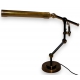 Lampe de bureau néon en laiton patiné et noirci