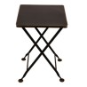  Table pliante en tôle noir et filet or sur  Moinat SA  - Antiquités décoration