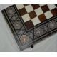 Boîte marquetée "Echec-Backgammon"