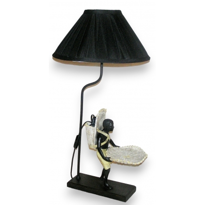  Lampe "Homme-panier" sur  Moinat SA  - Antiquités décoration