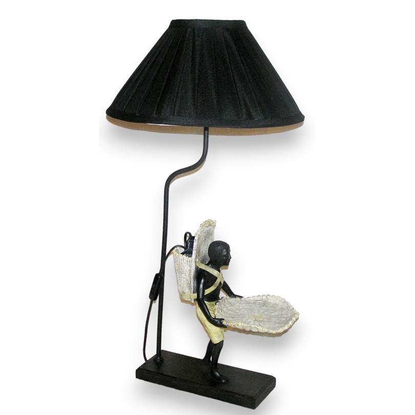 Lampe "Homme-panier" sur  Moinat SA  - Antiquités décoration