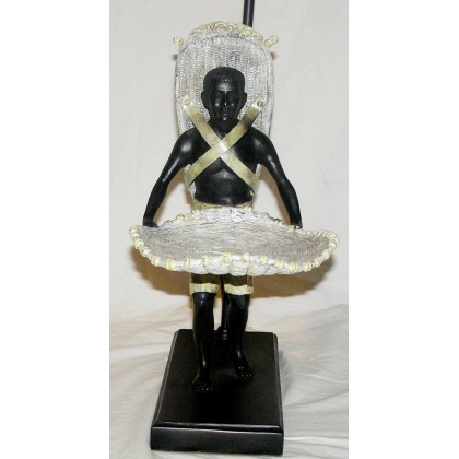  Lampe "Homme-panier" sur  Moinat SA  - Antiquités décoration