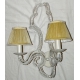 Applique 2 lumières avec perles cristal
