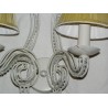  Applique 2 lumières avec perles cristal sur  Moinat SA  - Antiquités décoration