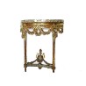 Louis XVI half-moon console table. Marble top. From  Moinat SA  - Antiques and home décor