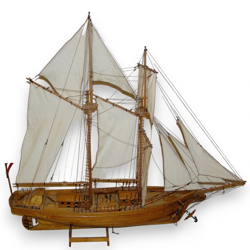 Maquette de bateau goélette