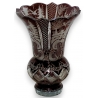 Vase MAGION en cristal , coloris rouge