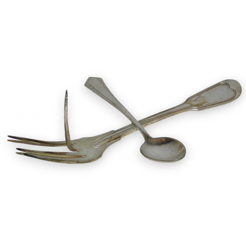  Porte-bougie "fourchette-cuillère" sur  Moinat SA  - Antiquités décoration