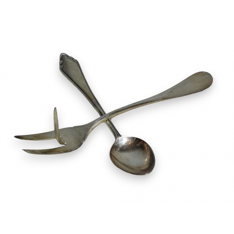Porte-bougie "fourchette-cuillère"