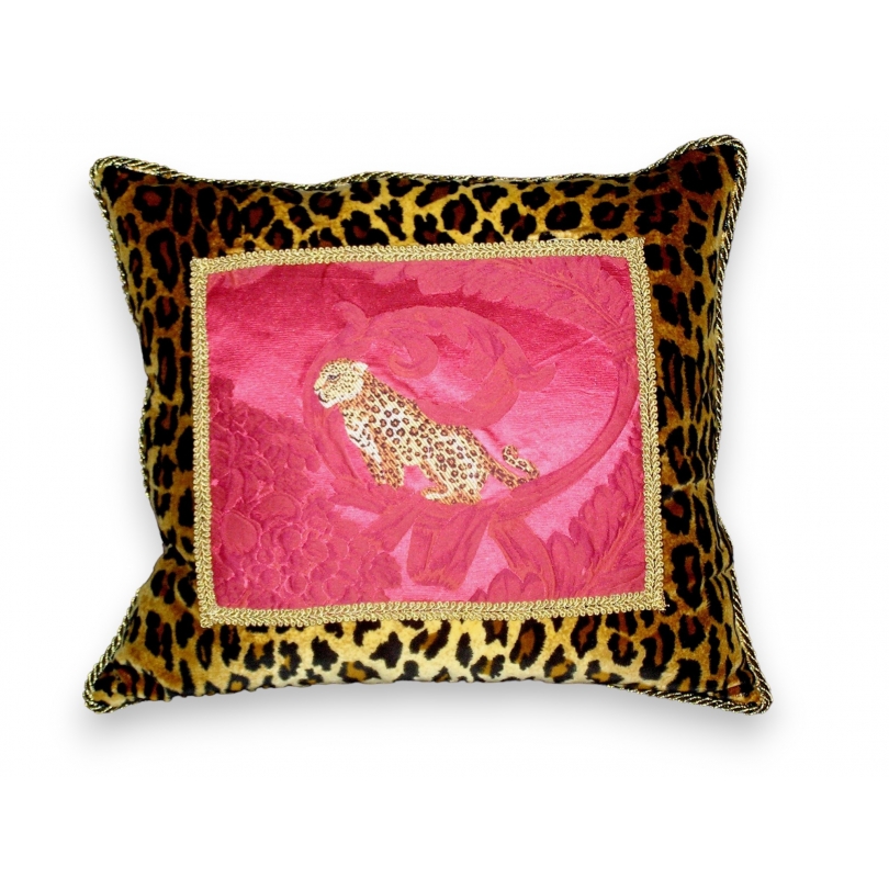 Coussin \"Tiger\", rouge