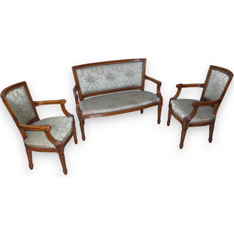 Salon d'enfant style Louis XVI en noyer