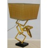  Lampe "Carrés" dorée sur  Moinat SA  - Antiquités décoration