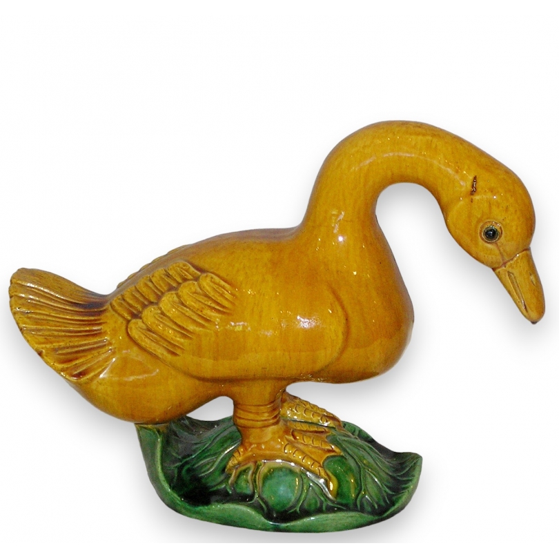 Canard chinois en faïence