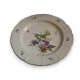 Assiette "Fleurs" en porcelaine