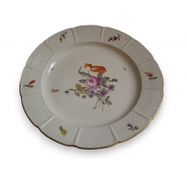 Assiette "Fleurs" en porcelaine de Ludwigsburg