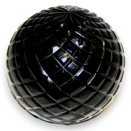 Boule en verre \"Diamond\" Ambre